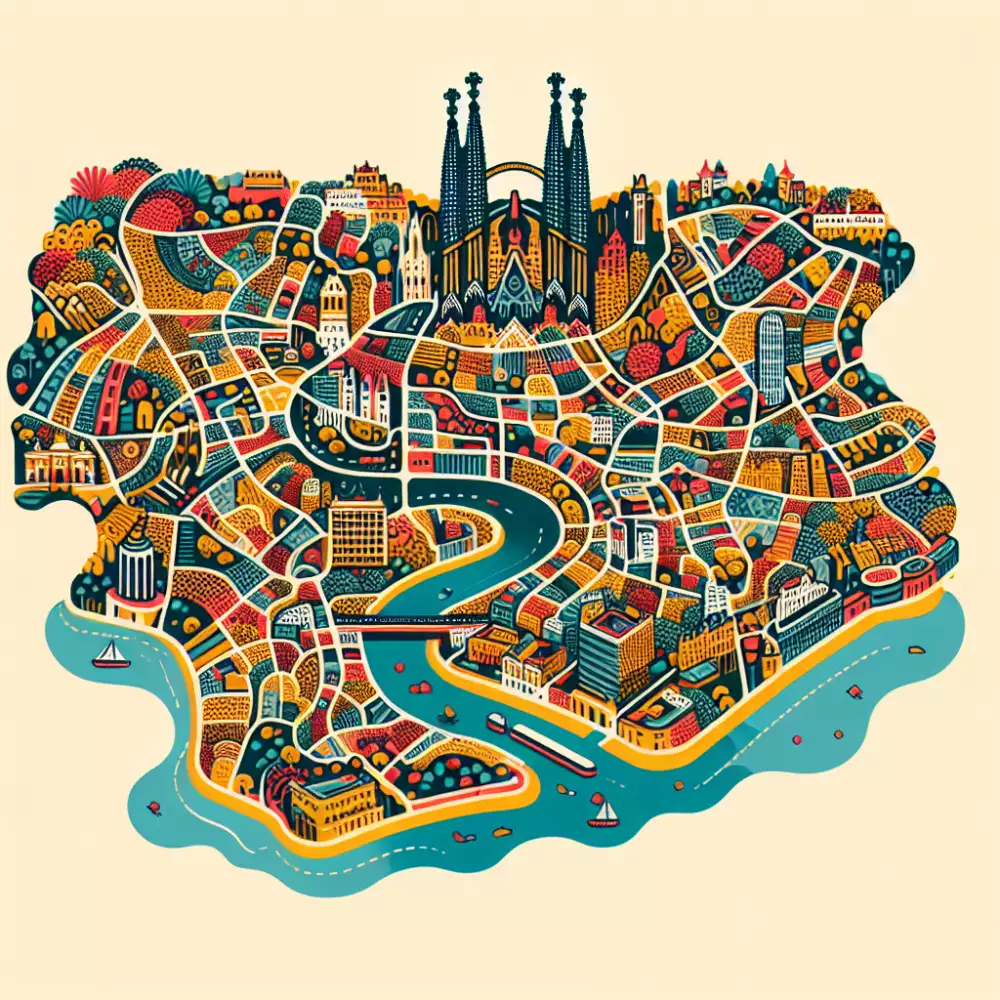 barcelona památky mapa